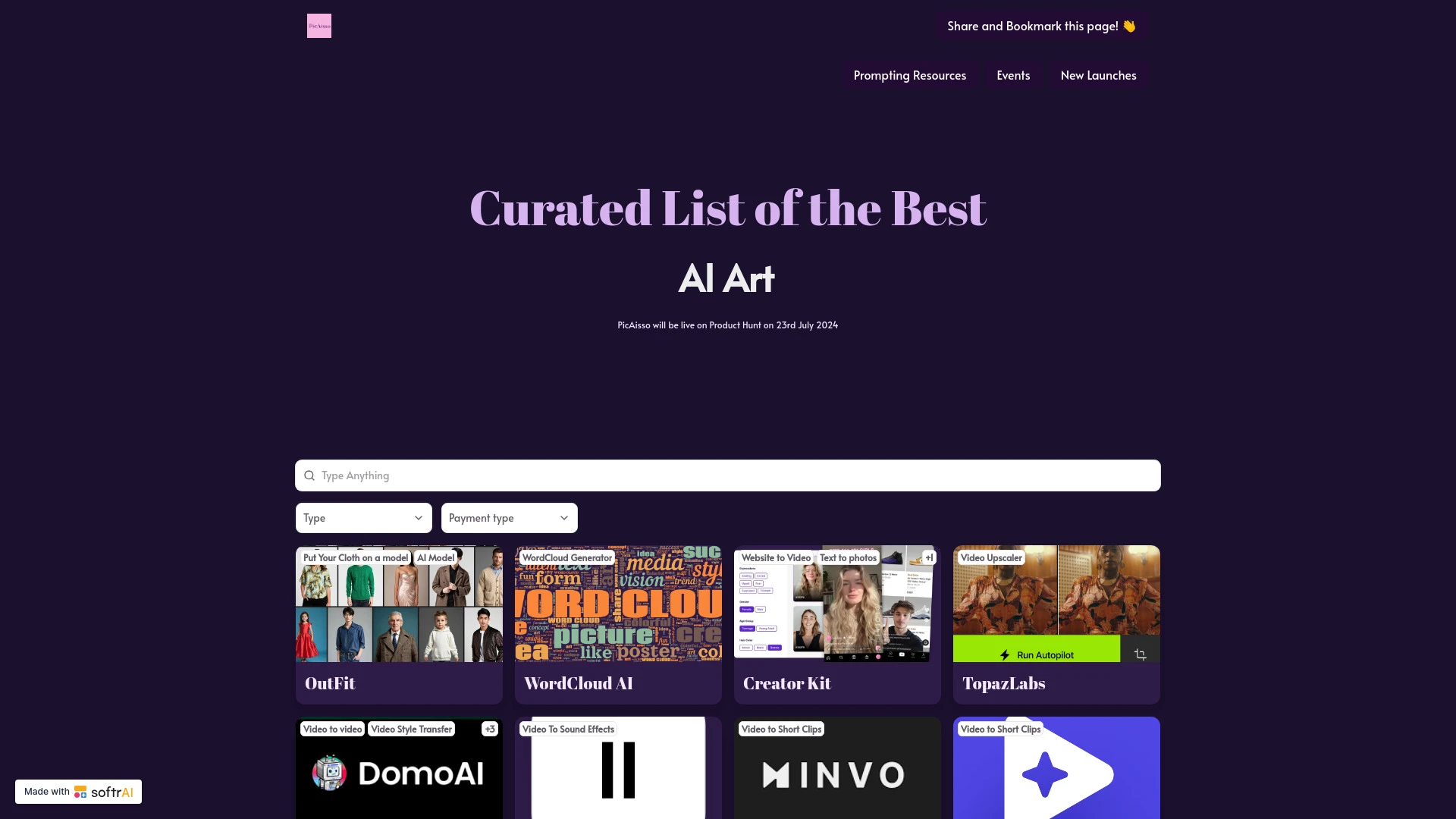 PicAisso.xyz - AI Tool Ocean