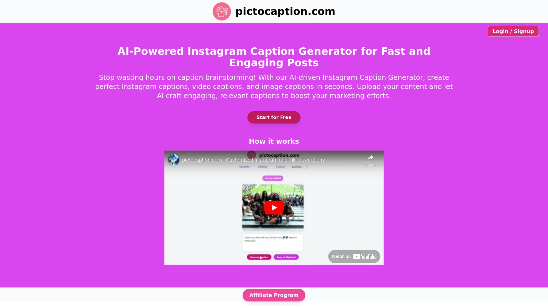 pictocaption.com - AI Tool Ocean