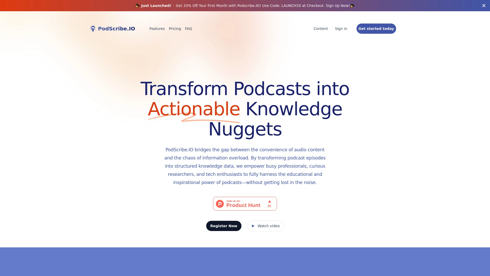 PodScribe.IO - AI Tool Ocean