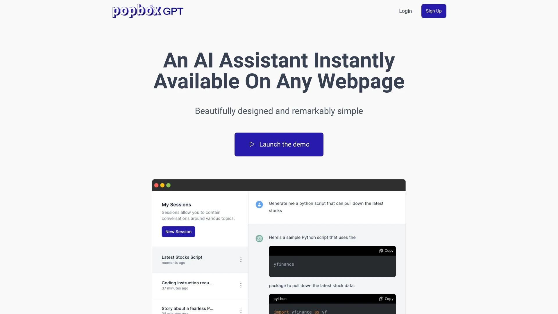 PopboxGPT - AI Tool Ocean