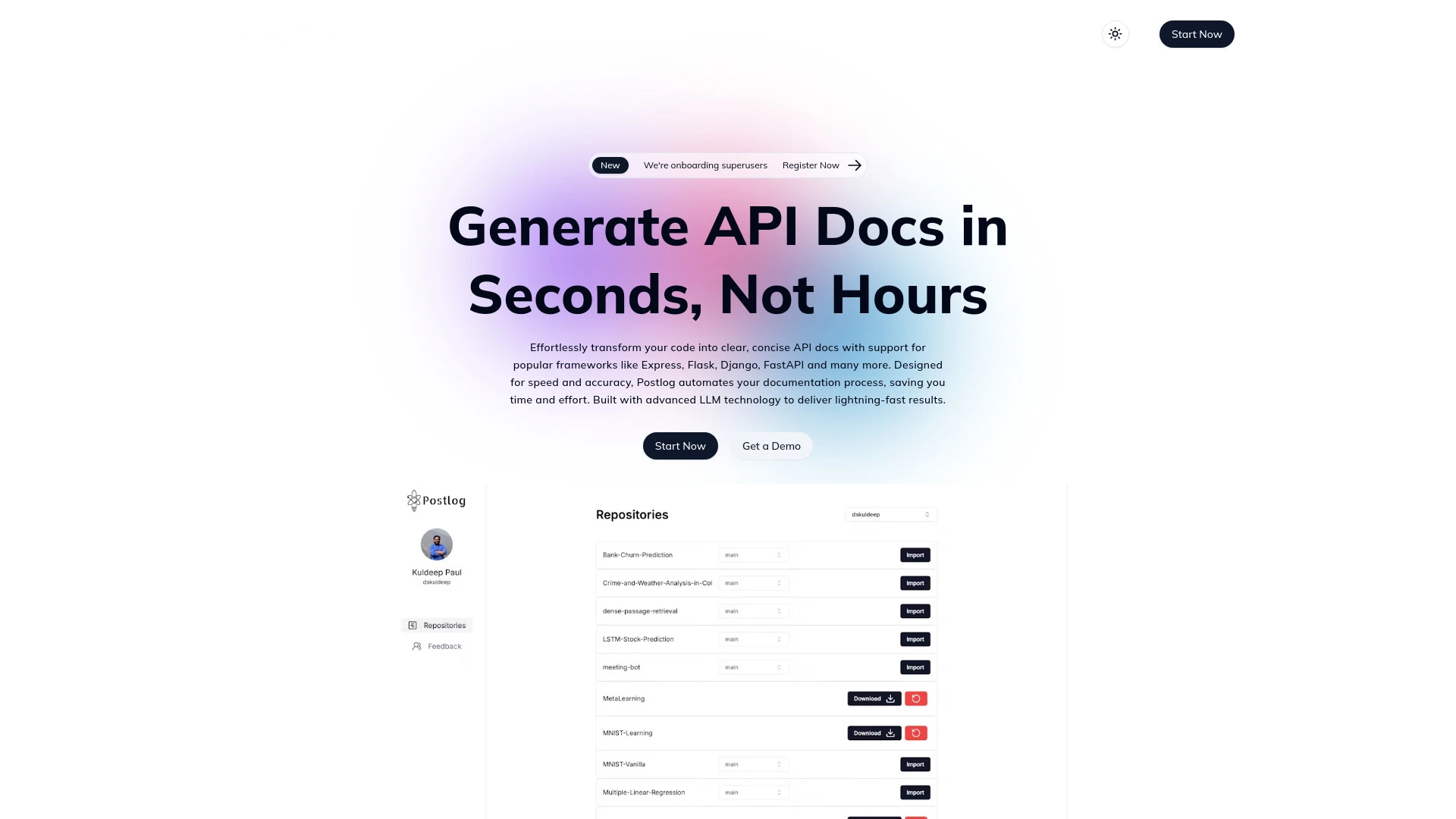Postlog - AI Tool Ocean