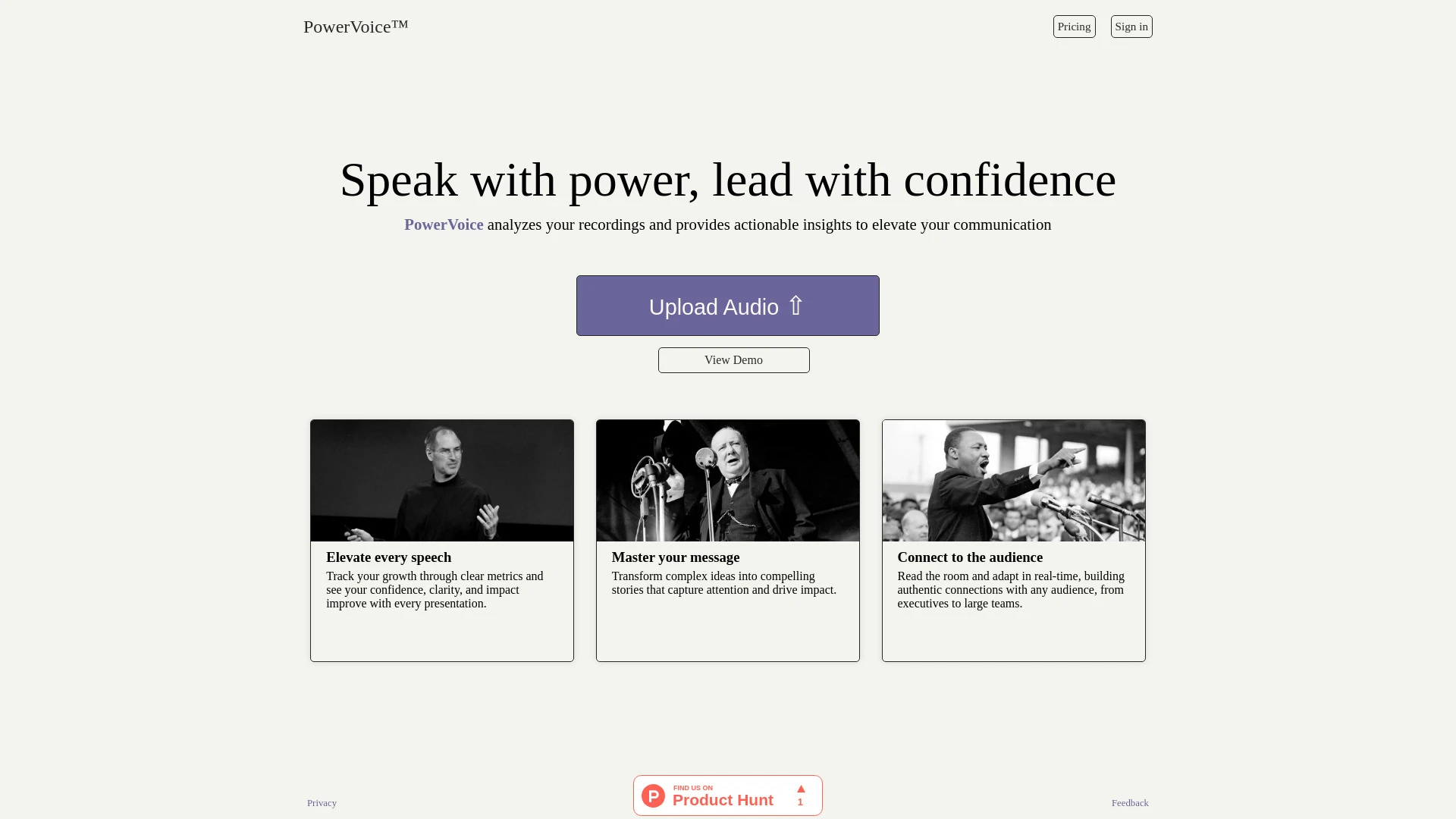 PowerVoice - AI Tool Ocean