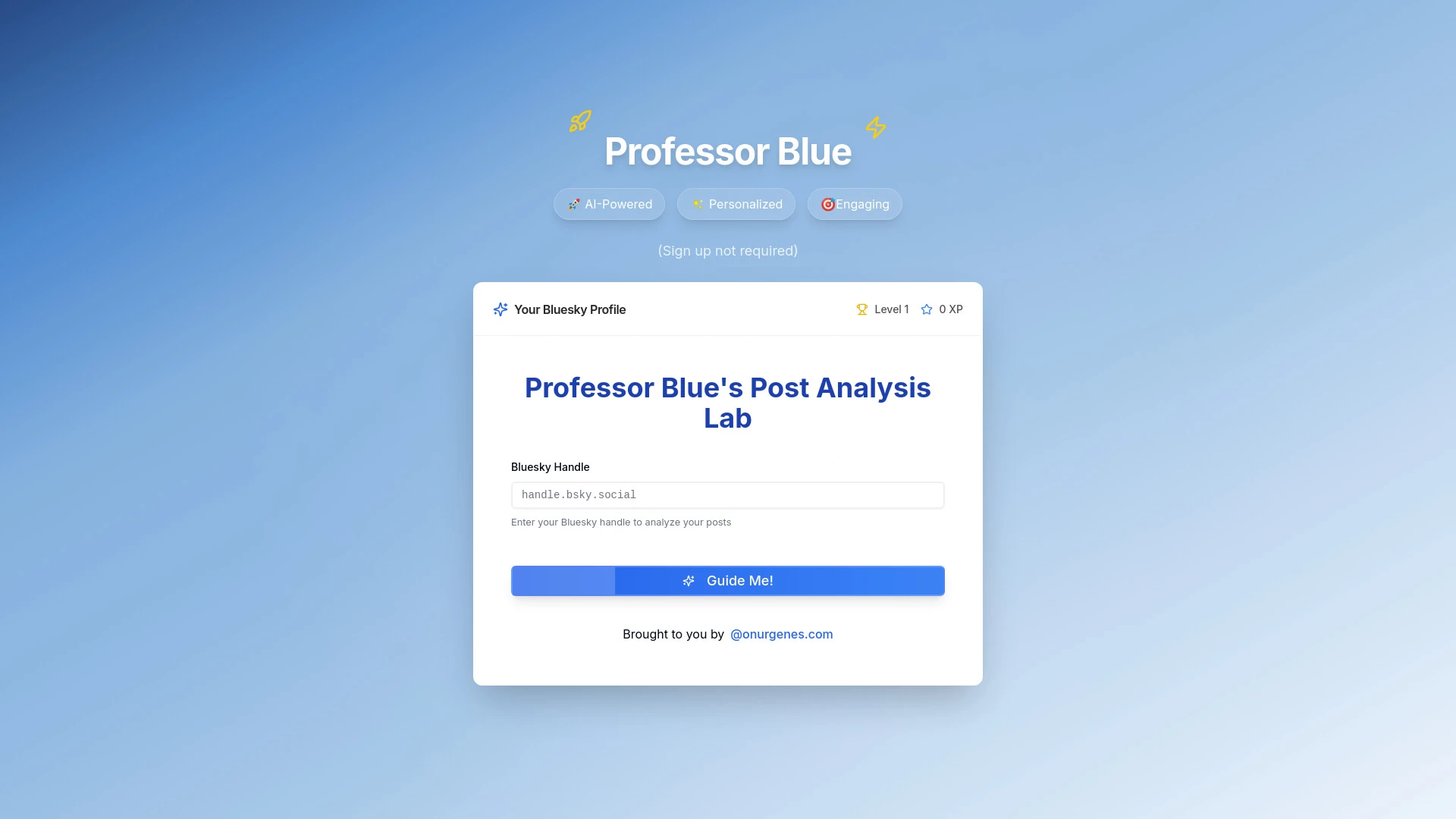 Professor Blue - AI Tool Ocean