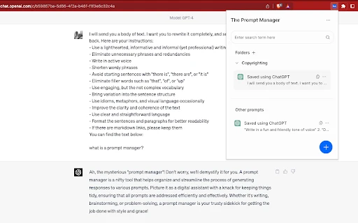 Prompt-Manager.com - Chrome Extension - AI Tool Ocean
