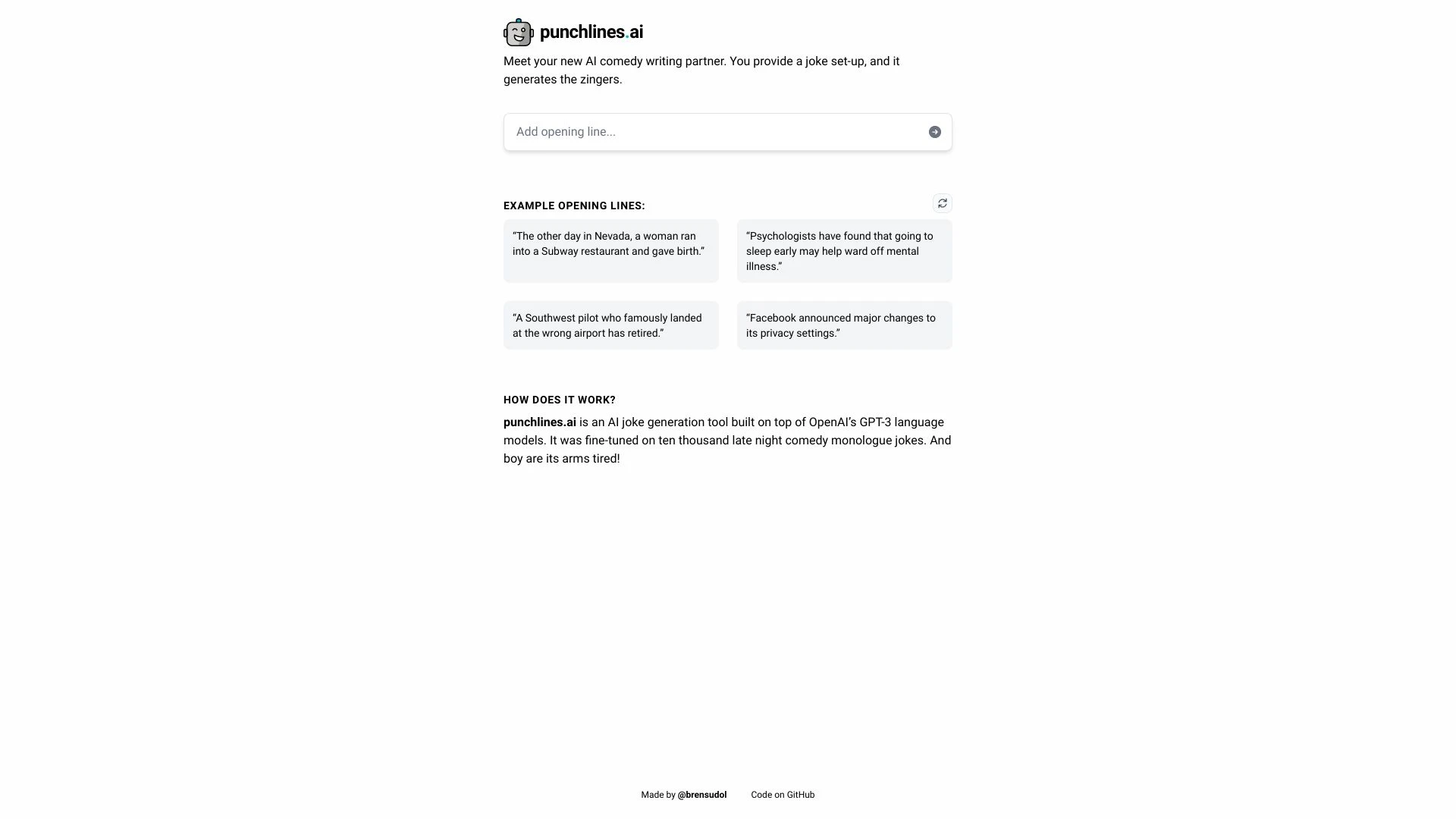 punchlines.ai - AI Tool Ocean