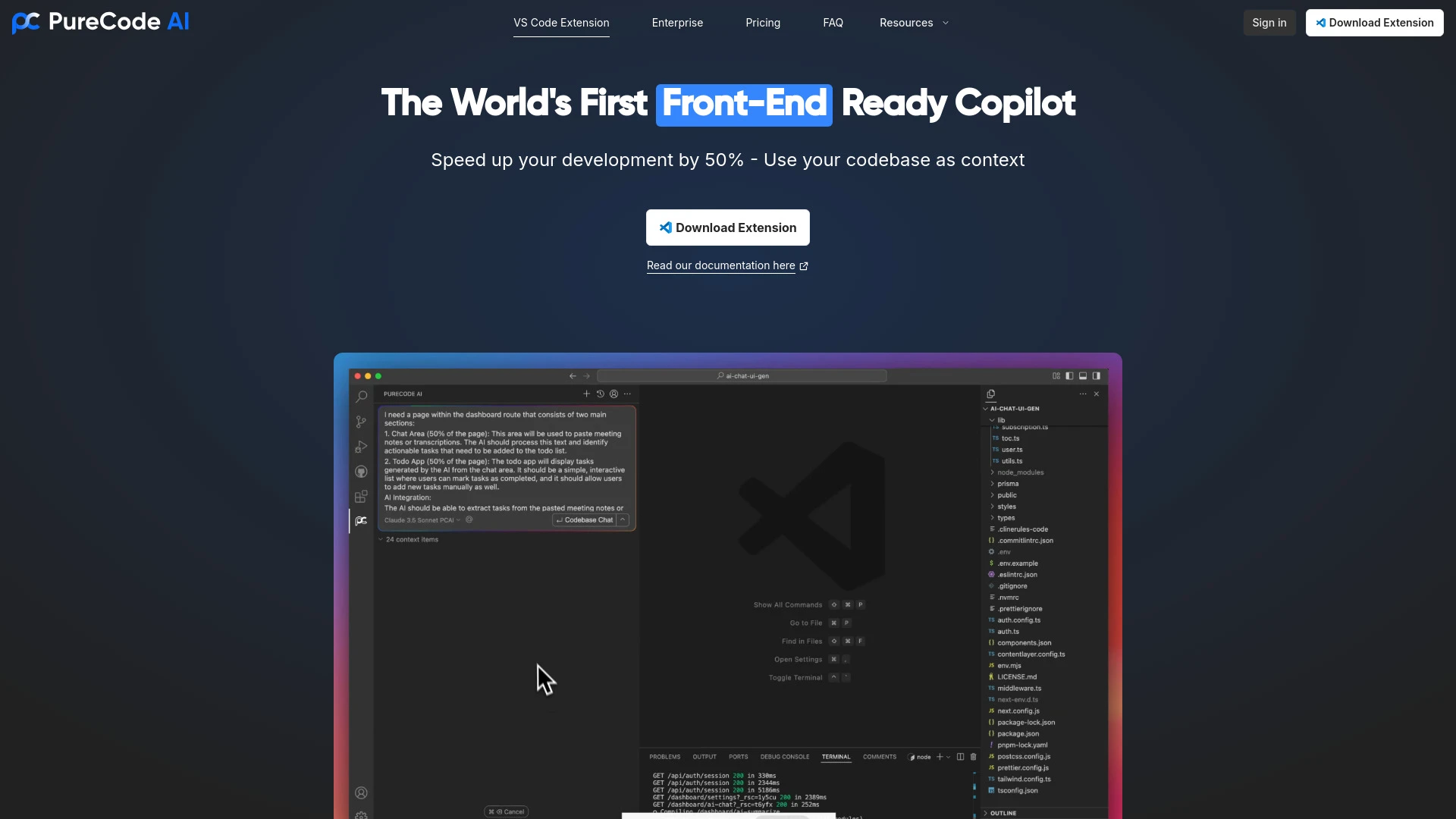 PureCode AI - AI Tool Ocean