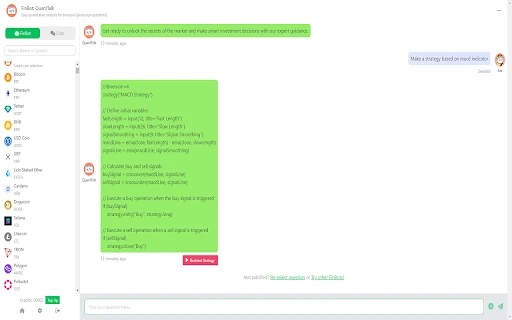 QuantTalk - Chrome Extension - AI Tool Ocean