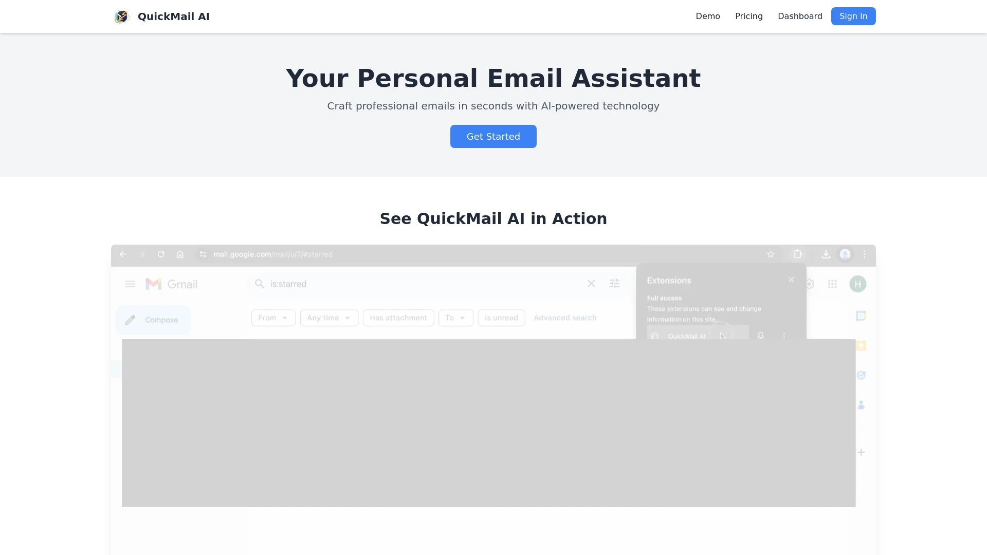 QuickMail AI - AI Tool Ocean