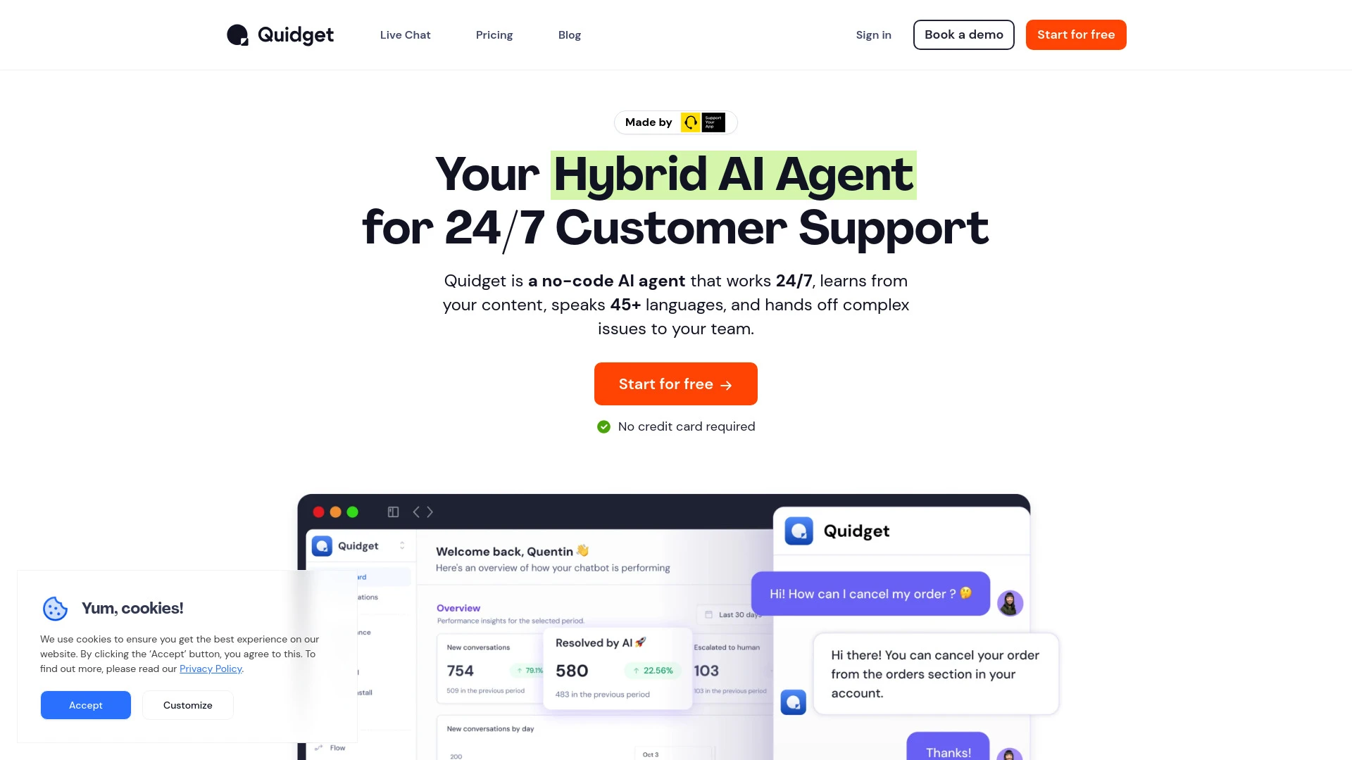Quidget - AI Tool Ocean