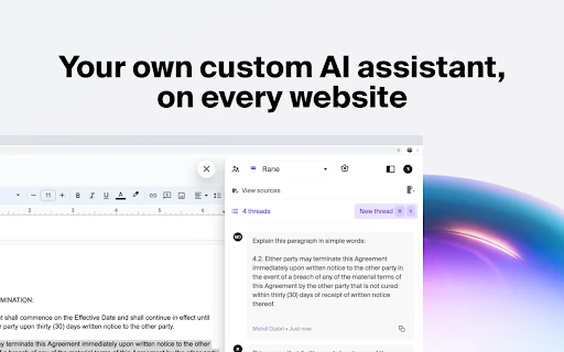 Rane AI Assistants - Chrome Extension - AI Tool Ocean