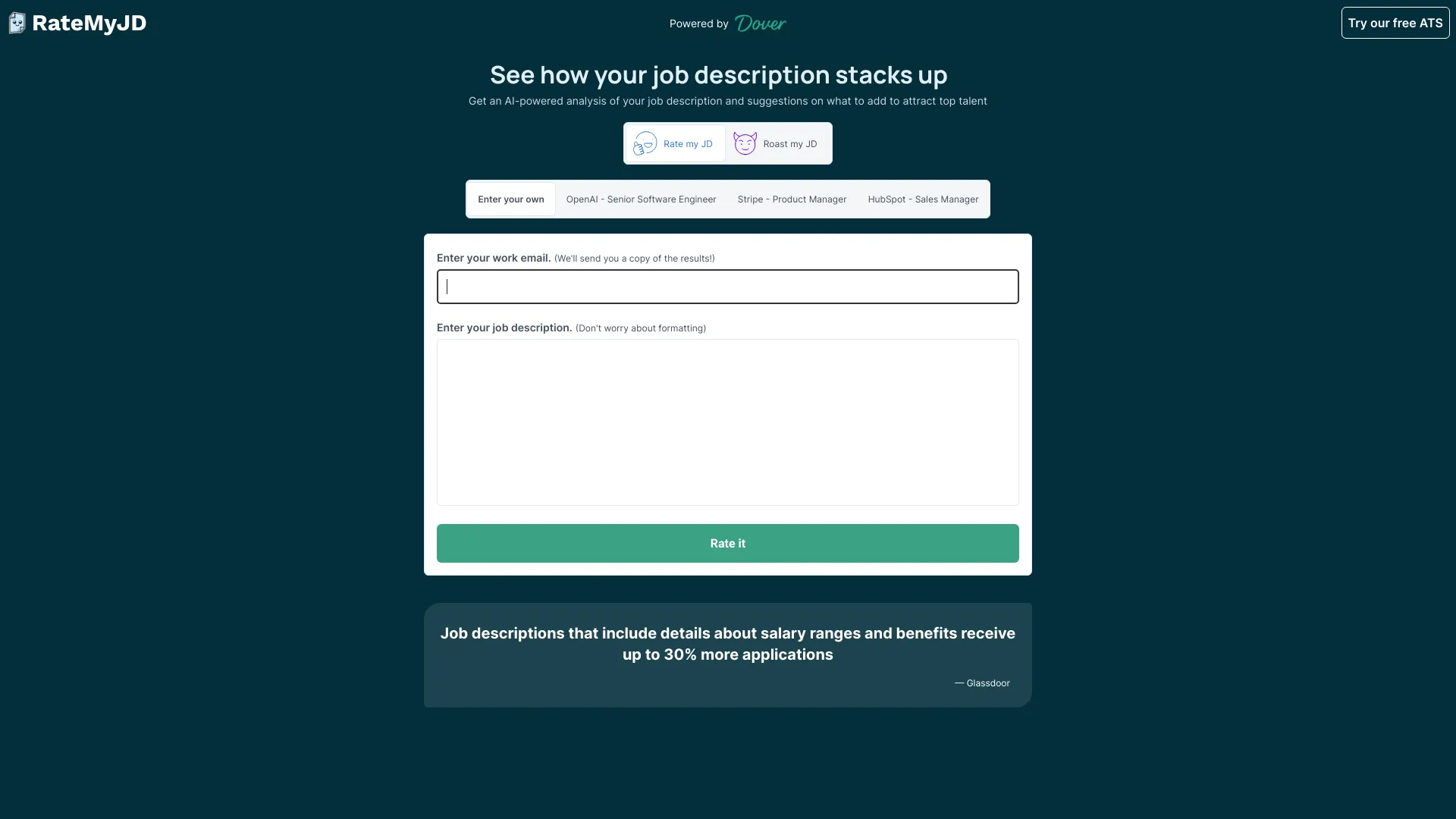 RateMyJD - AI Tool Ocean