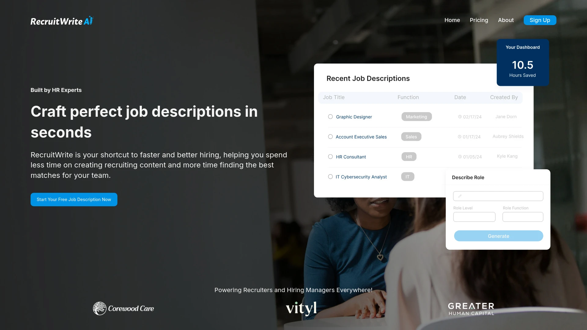 RecruitWrite AI - AI Tool Ocean