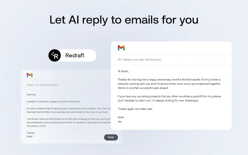 Redraft - Chrome Extension - AI Tool Ocean