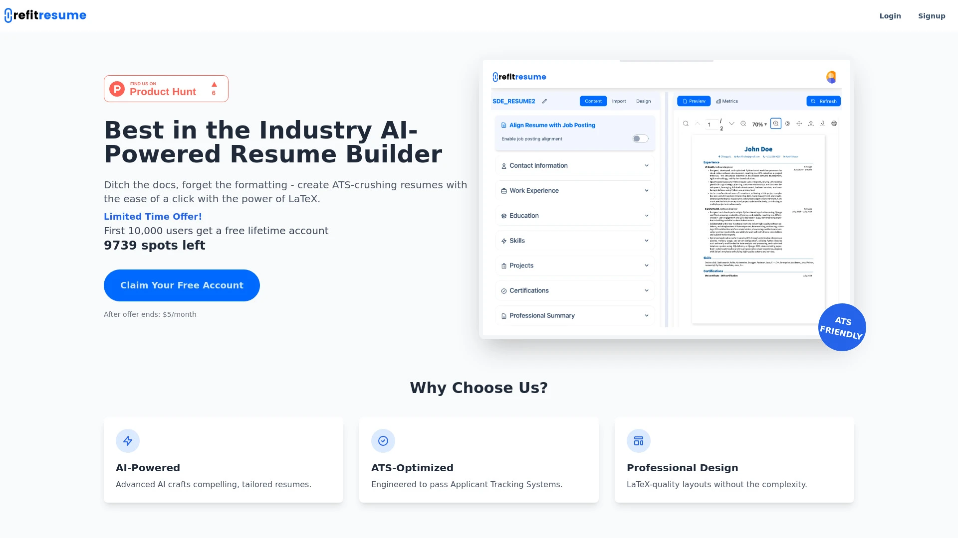 Refit Resume - AI Tool Ocean
