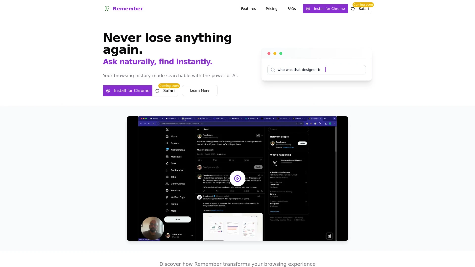Remember - AI Tool Ocean