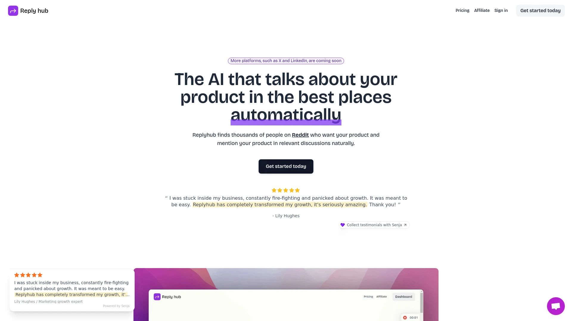 Replyhub - AI Tool Ocean