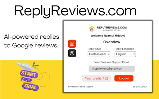 ReplyReviews - Chrome Extension - AI Tool Ocean