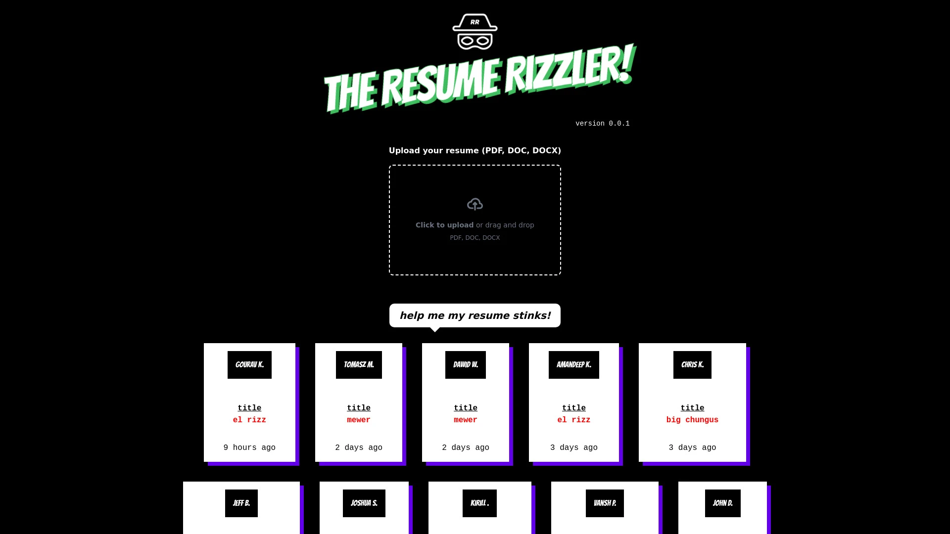 Resume Rizzler - AI Tool Ocean