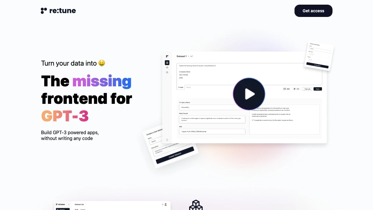 re:tune - AI Tool Ocean