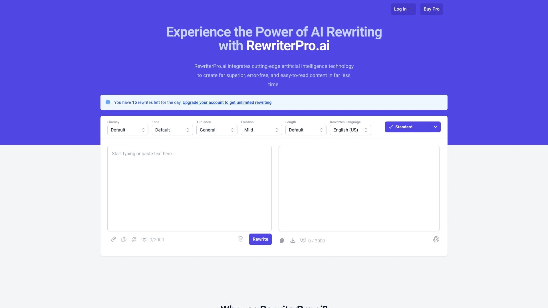 RewriterPro - AI Tool Ocean