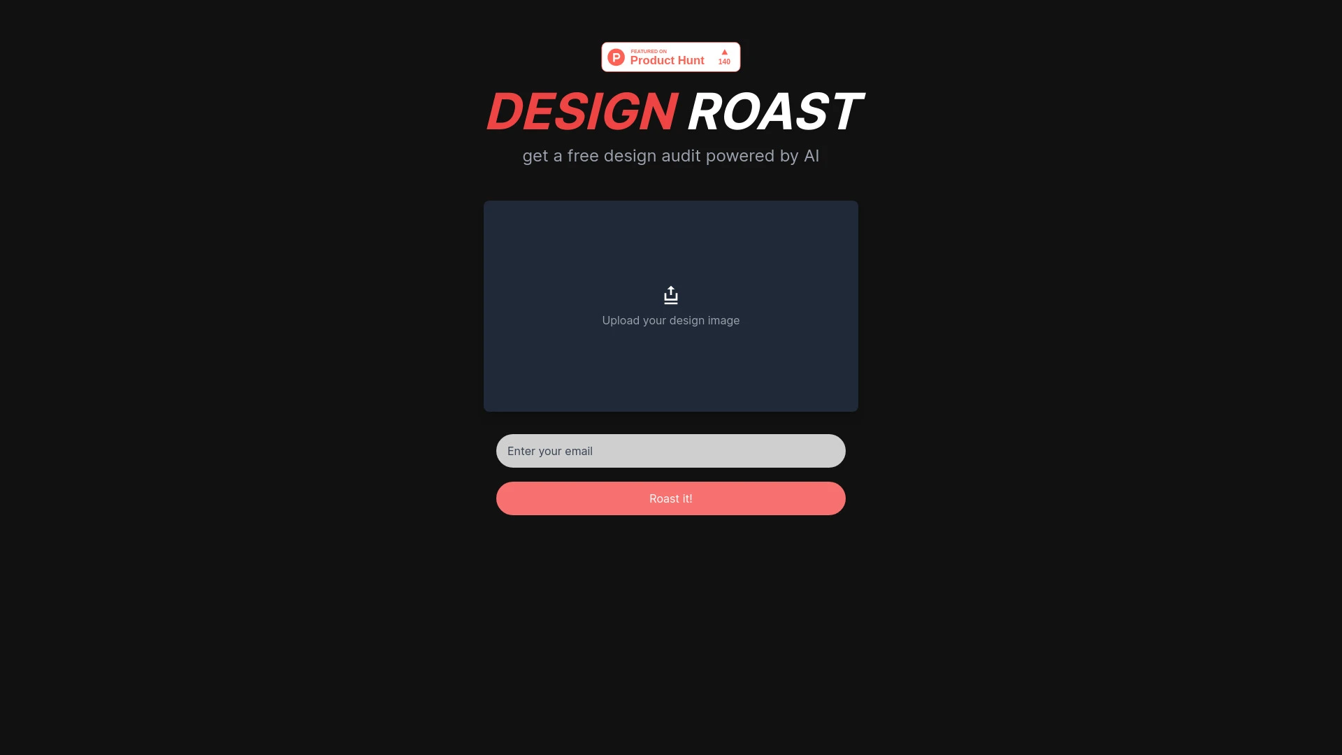 Roast My Design - AI Tool Ocean