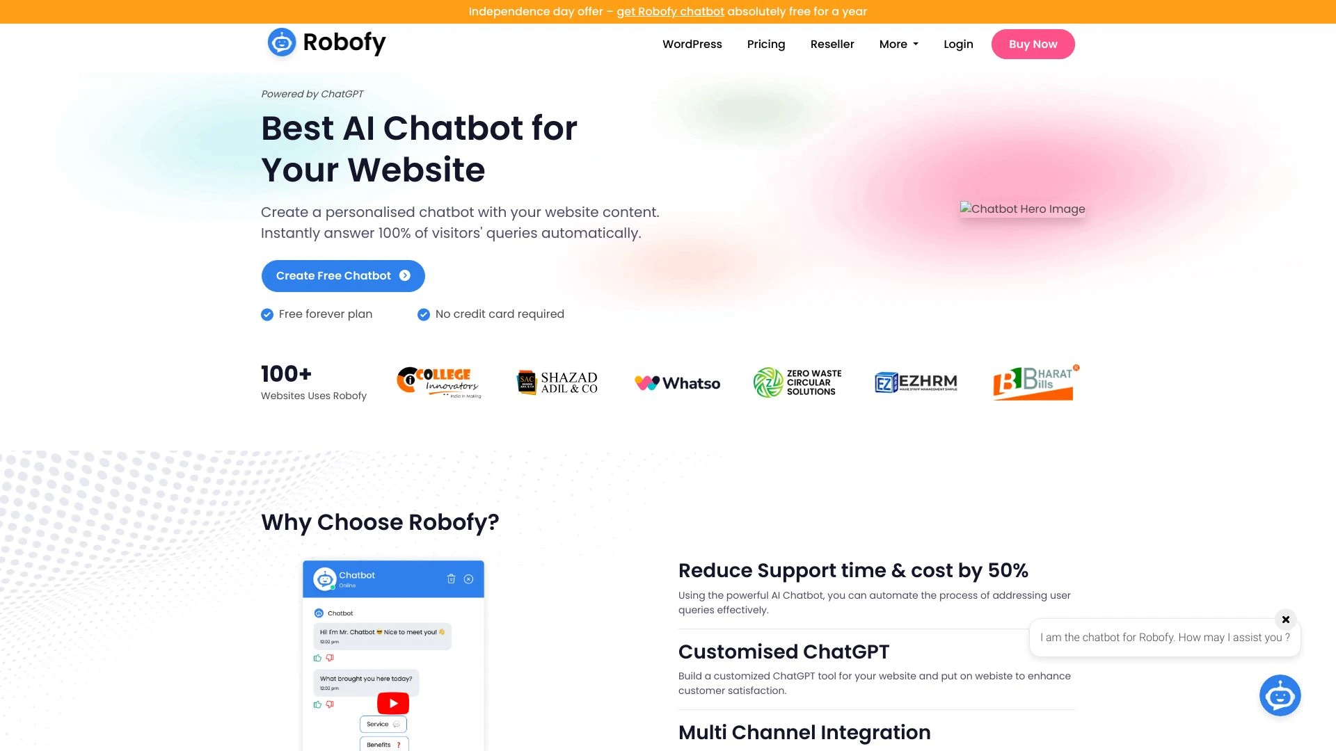Robofy AI Chatbot - AI Tool Ocean