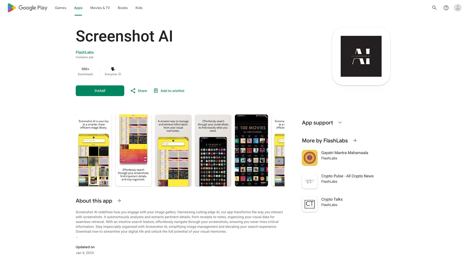 Screenshot AI - AI Tool Ocean