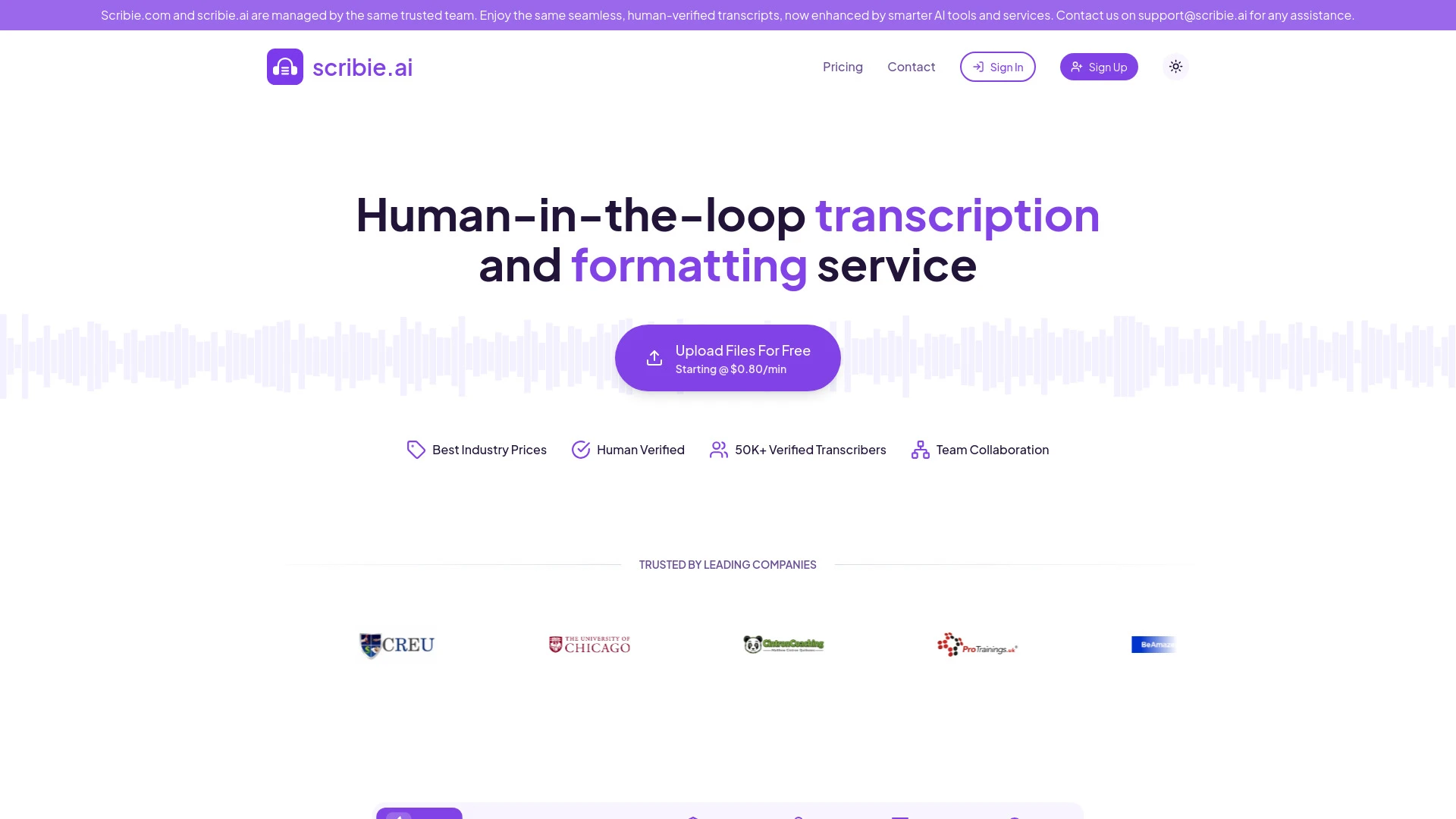 Scribie - AI Tool Ocean
