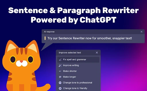 Sentence Rewriter Chrome extension - Chrome Extension - AI Tool Ocean
