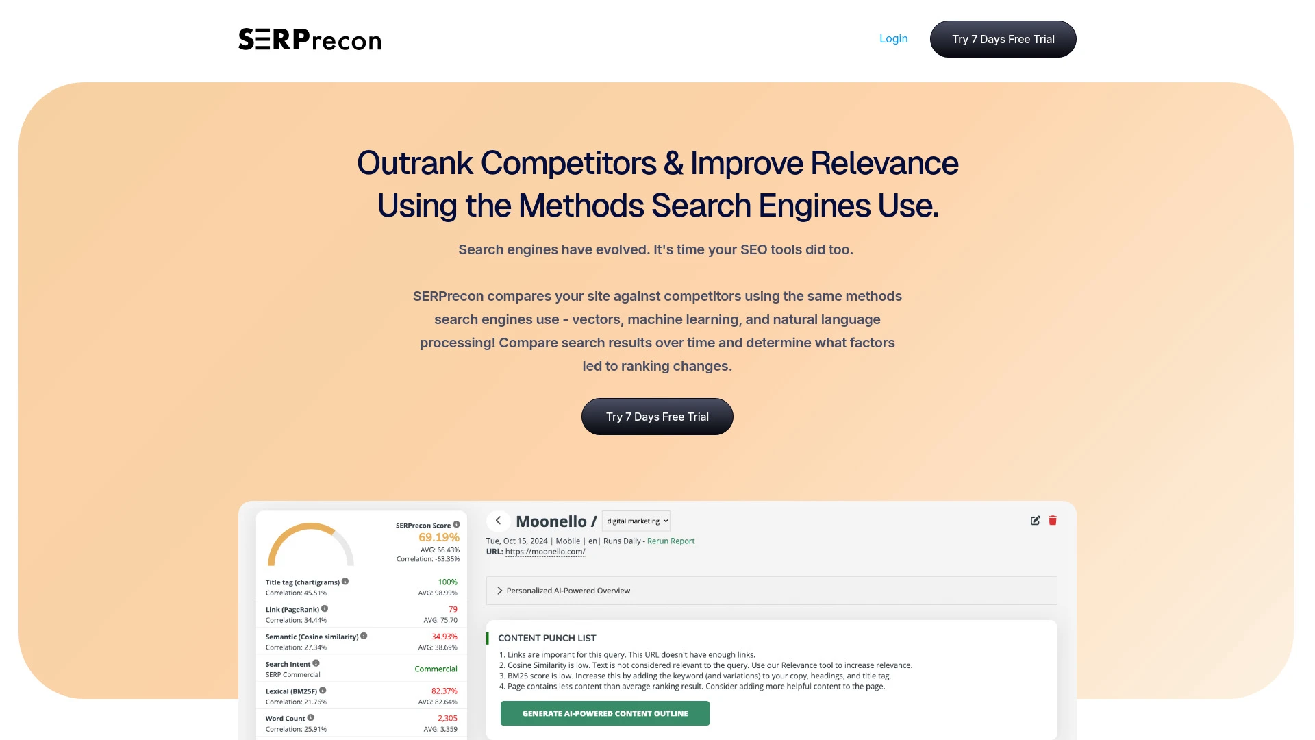 SERPrecon - AI Tool Ocean