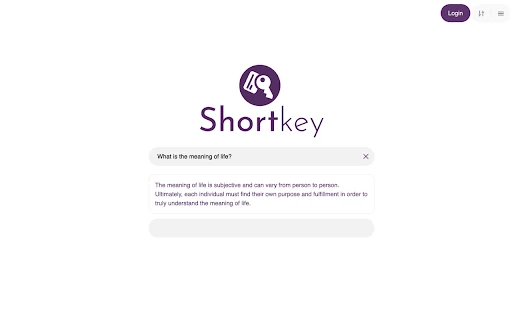Shortkey - Chrome Extension - AI Tool Ocean