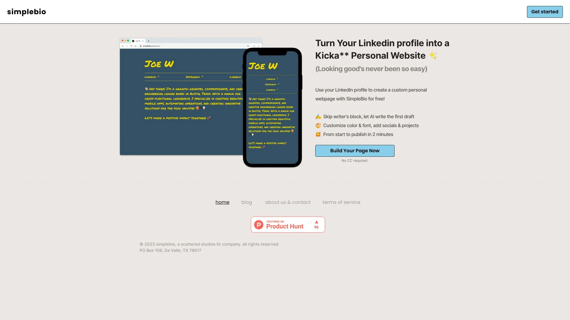 Simplebio - AI Tool Ocean