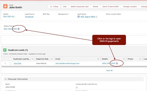 SMAI Click2Engage - Chrome Extension - AI Tool Ocean