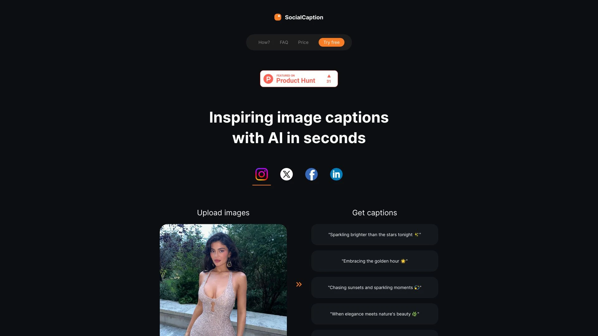 Social Caption - AI Tool Ocean