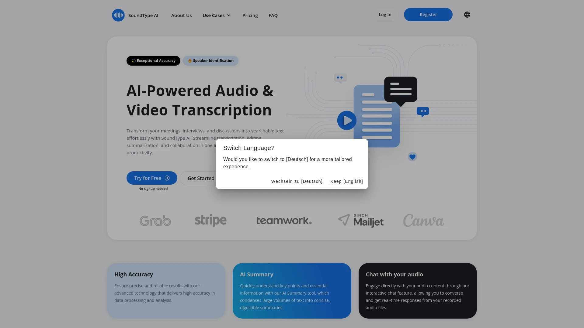 SoundType AI - AI Tool Ocean