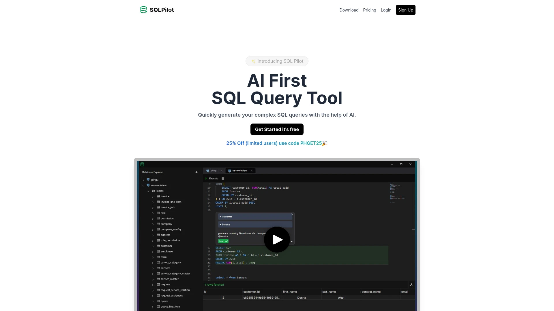 SQLPilot - AI Tool Ocean