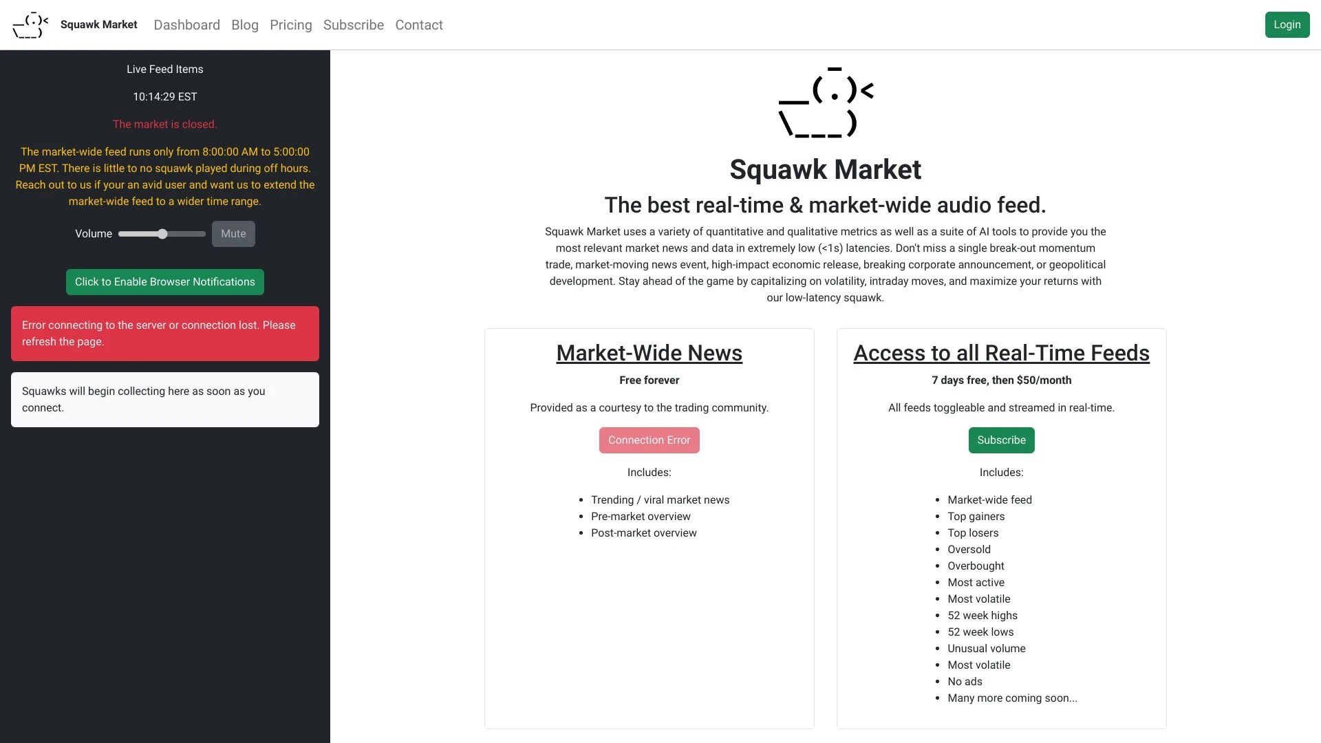 Squawk Market - AI Tool Ocean