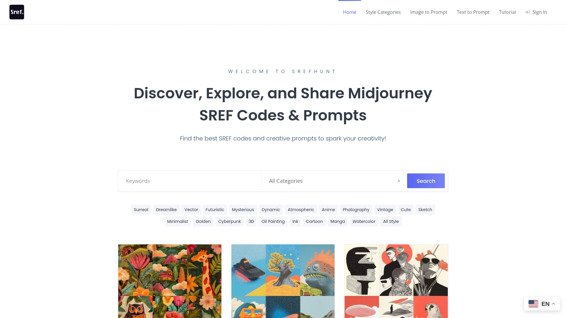 SrefHunt - AI Tool Ocean