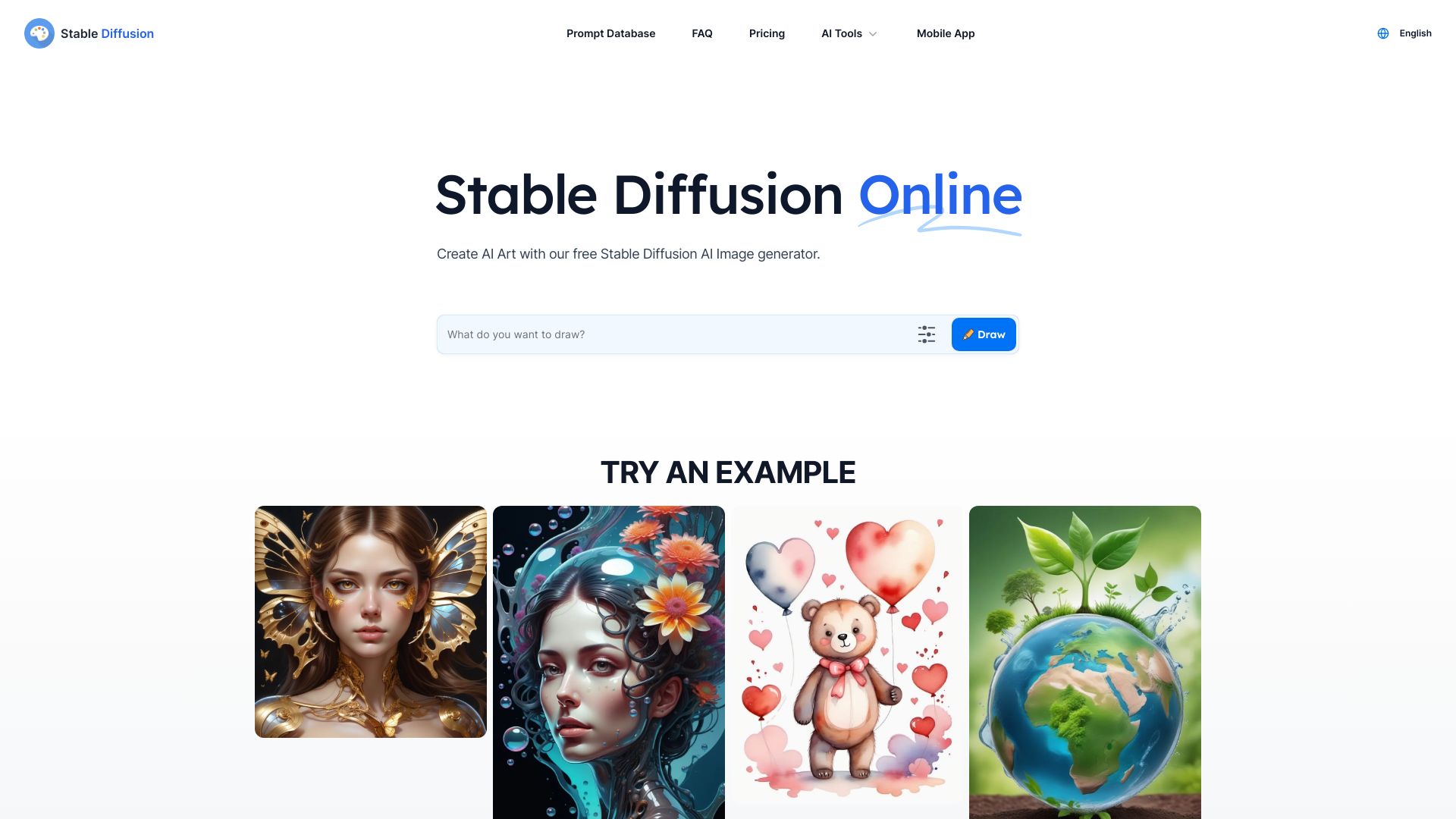 Stable Diffusion Online - AI Tool Ocean