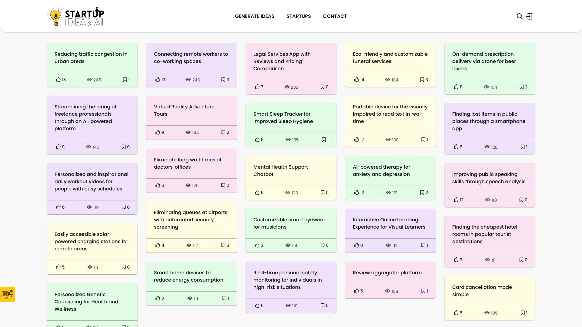 Startup Ideas AI - AI Tool Ocean