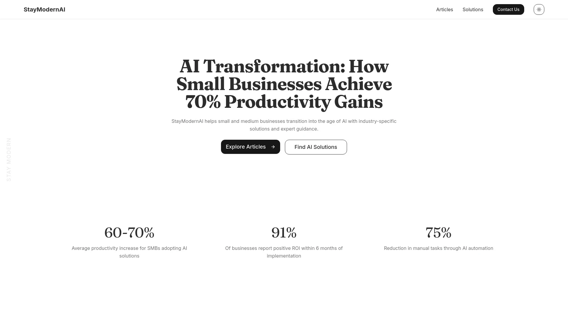 StayModernAI - AI Tool Ocean