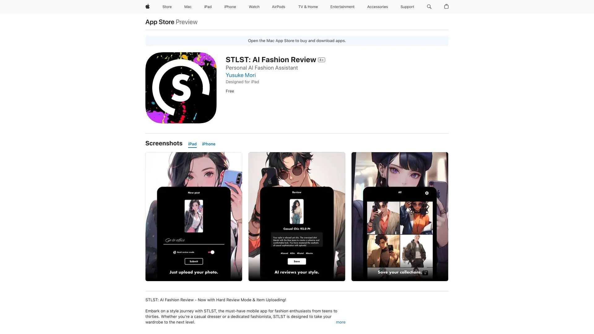 STLST: AI Fashion Review - AI Tool Ocean