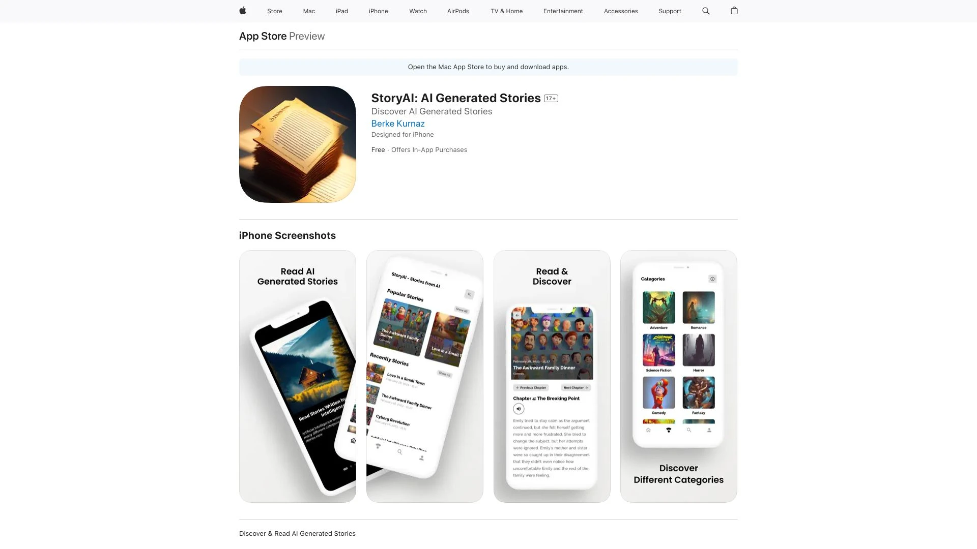 StoryAI - AI Tool Ocean