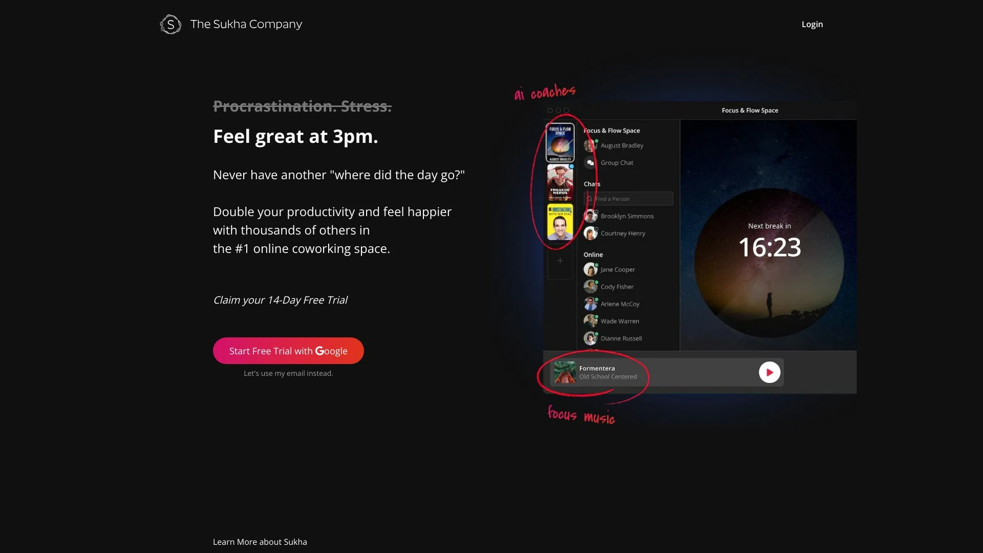 Sukha-Focus for Remote Work - AI Tool Ocean