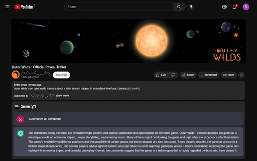 SummifyYT - Chrome Extension - AI Tool Ocean