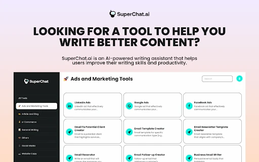 SuperChat.ai - Chrome Extension - AI Tool Ocean