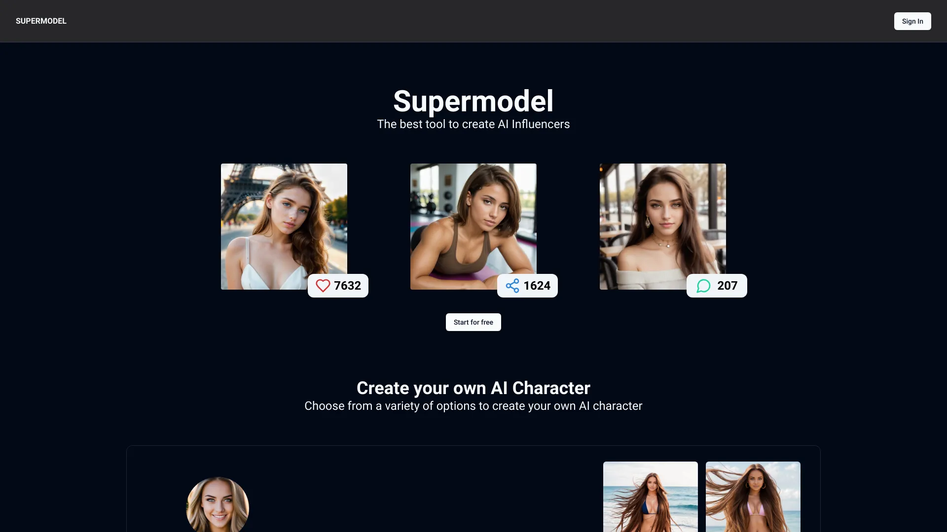 SupermodelsAI - AI Tool Ocean