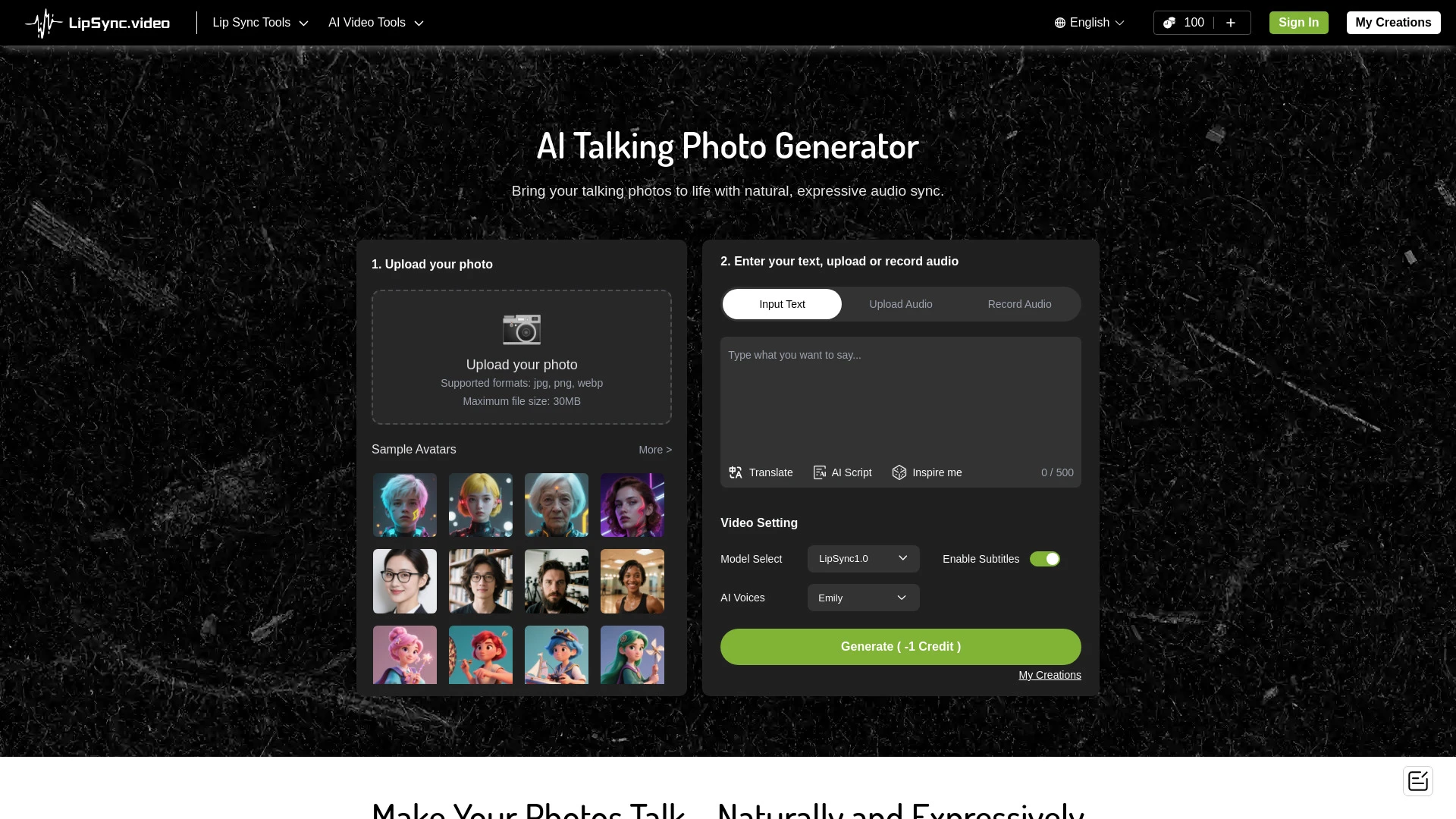 Talking Photo - LipSync - AI Tool Ocean