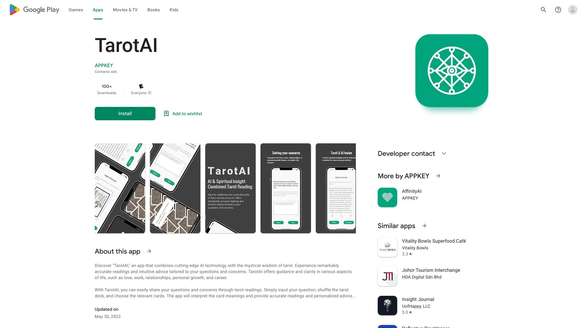 TarotAI - Daily Card Readings - AI Tool Ocean