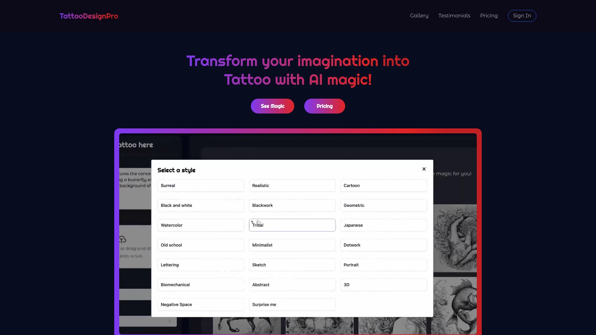 TattooDesignPro - AI Tool Ocean